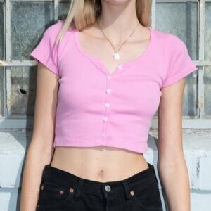 Brandy Melville bubblegum pink zelly top - one size fits most